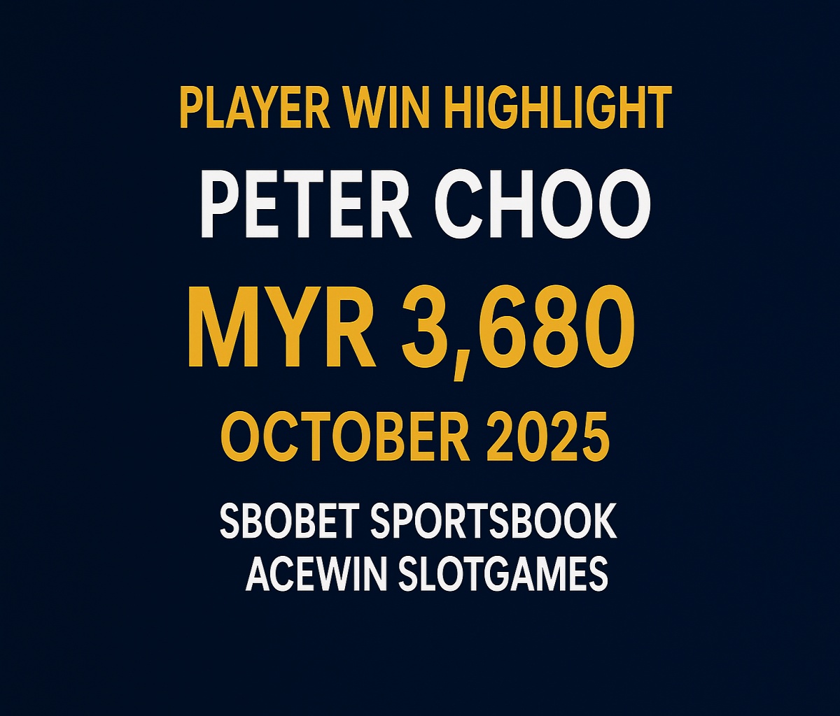 WINBOX VIP Player Peter Choo wins